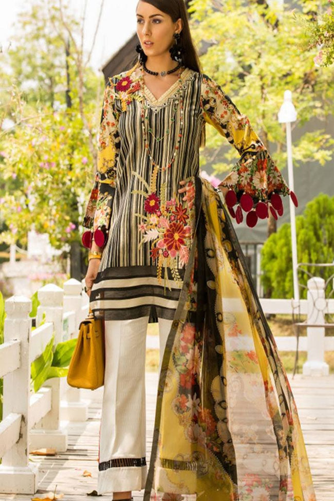 Shanaya By Noor Sadia Asad Luxury Lawn Collection'19-D-3