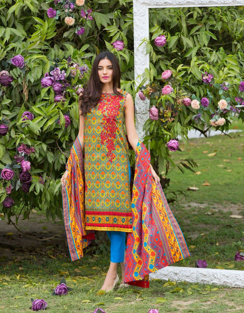 Load image into Gallery viewer, alkaram lawn ss108 yellow
