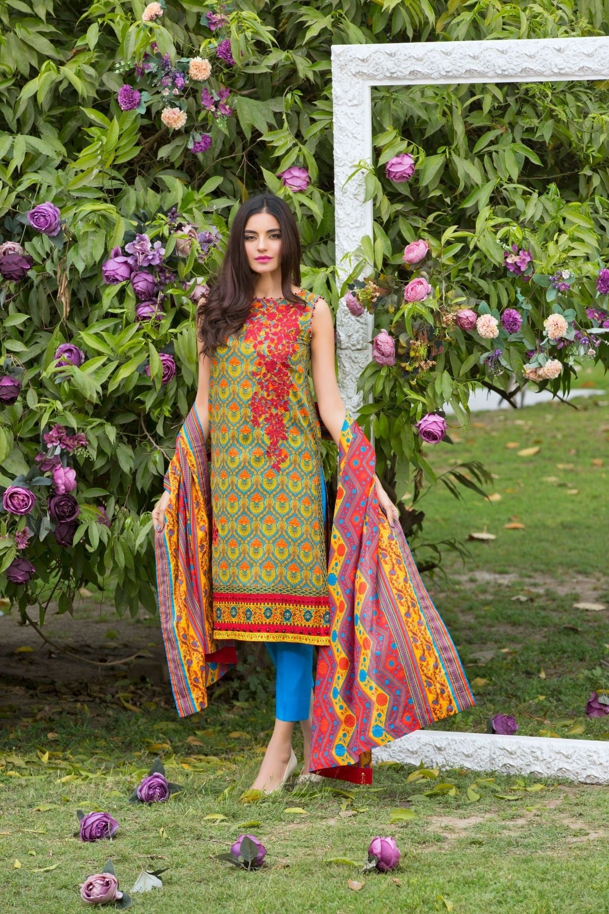 alkaram lawn ss108 yellow