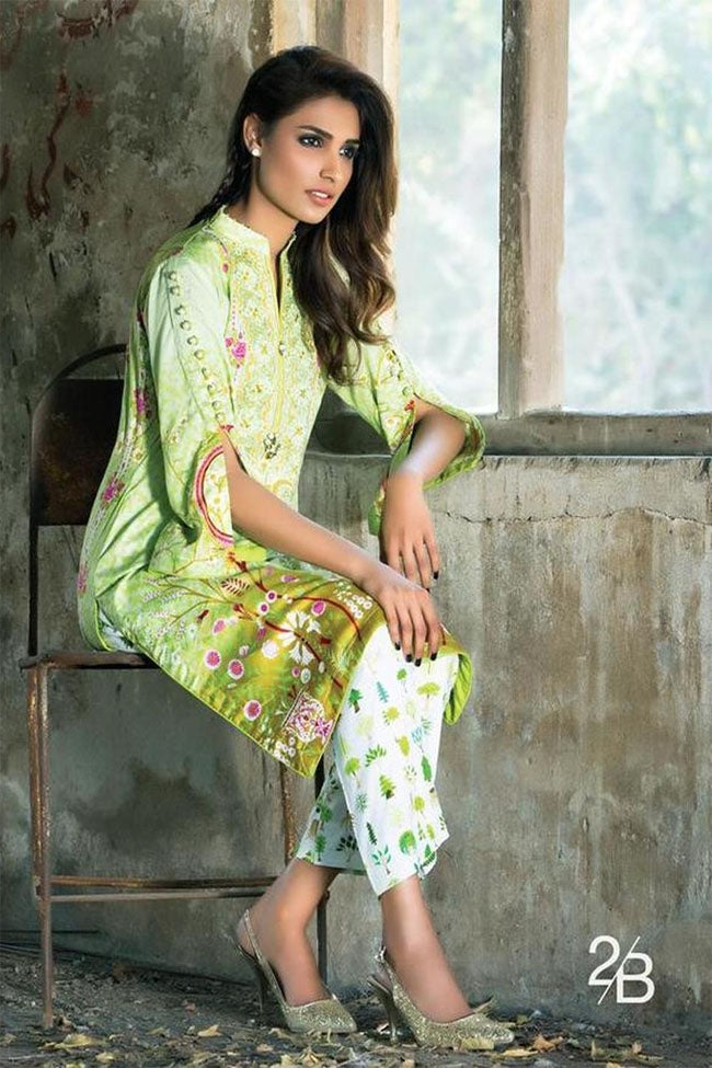 Tunic Winter Embroidered Two Piece Collection By AlZohaib-D2B