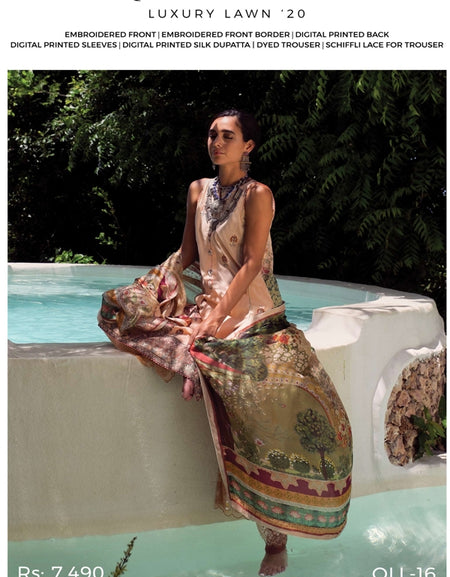 Qalamqar Luxury lawn 2020 QLL-16