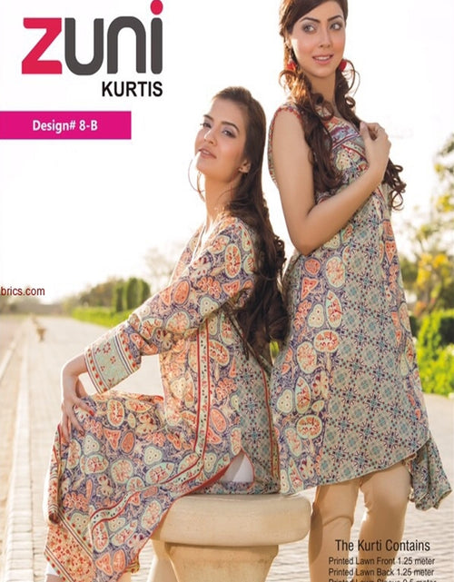 Load image into Gallery viewer, Zuni Lawn Kurti Collection-D-08B
