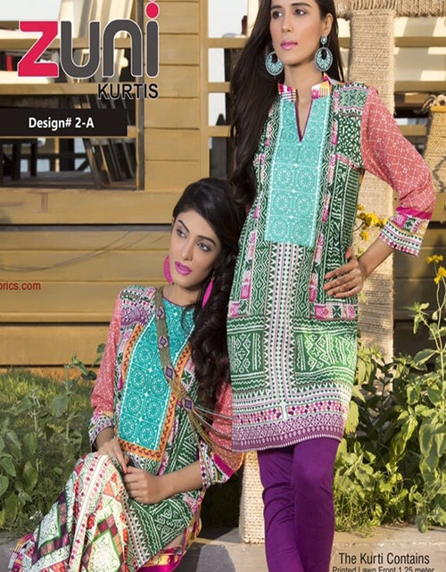 Load image into Gallery viewer, Zuni Lawn Kurti Collection-D-2A
