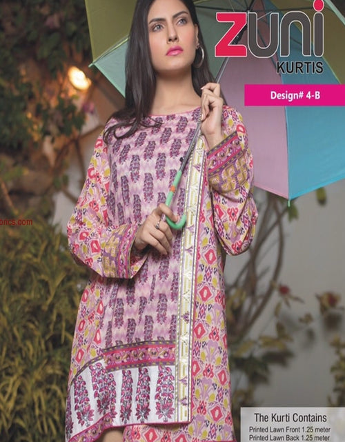 Load image into Gallery viewer, Zuni Lawn Kurti Collection-D-4B
